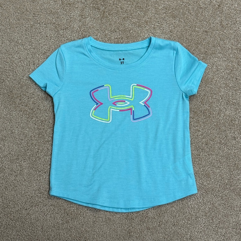 Under Armour Girls’ Blue Logo Tee Size 2T